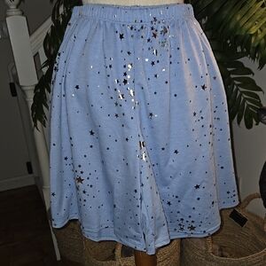 NWOT  Shorts Blue with Gold Stars
